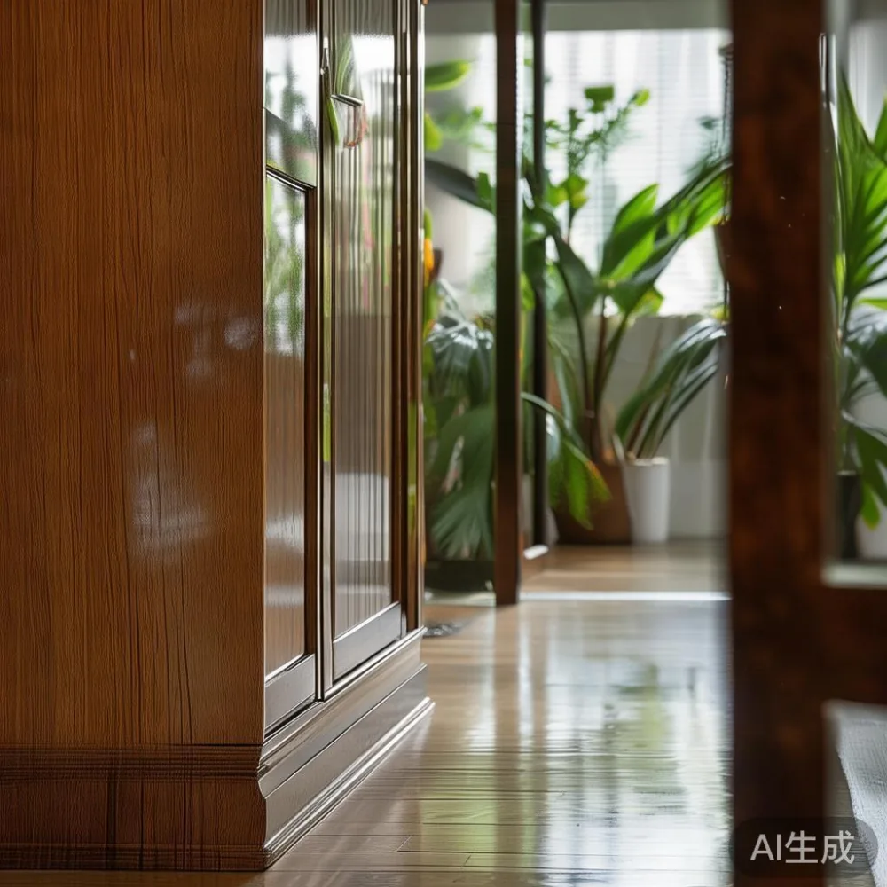 Caring for a Lacquered Wardrobe in a Tropical Climate — corner of a small condo apartment with wooden fl
