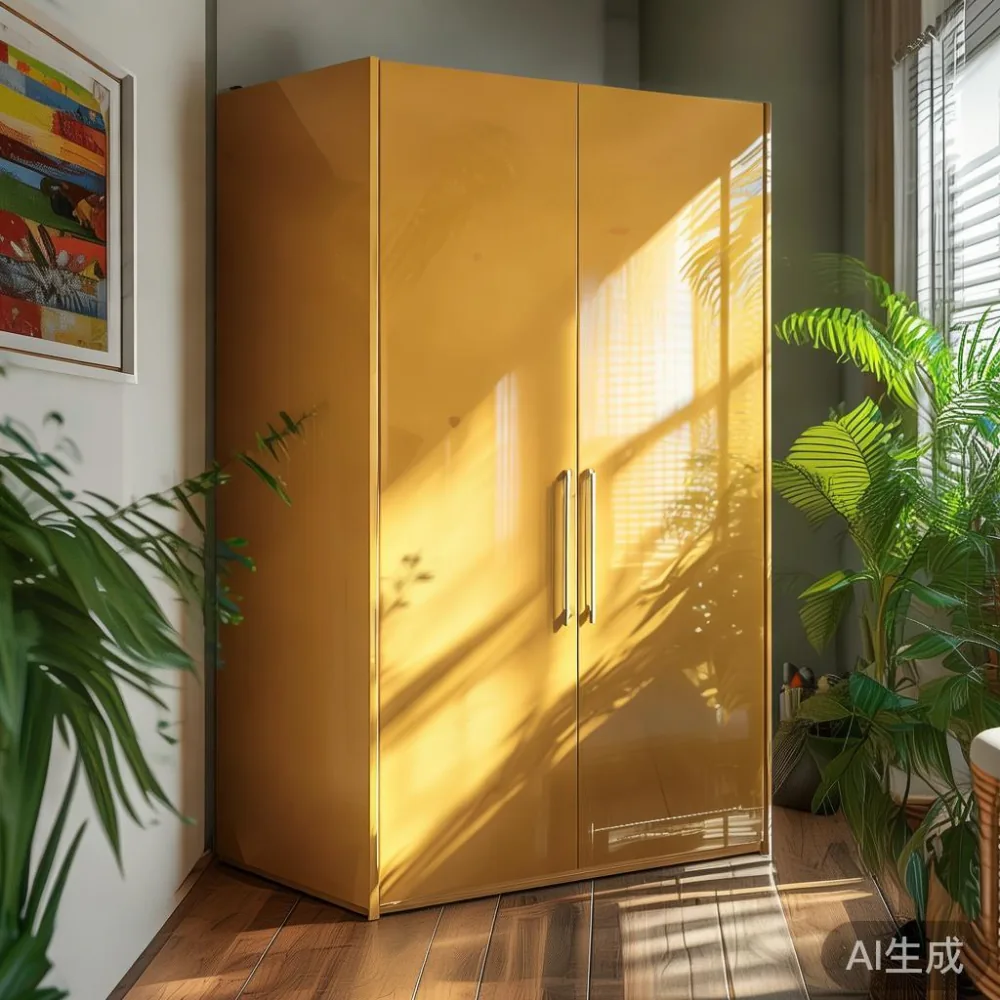 Caring for a Lacquered Wardrobe in Singapore's Tropical Climate — corner of a small condo apartment with wooden fl