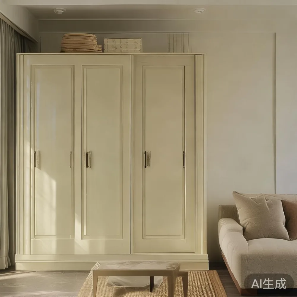 Caring for a Lacquered Wardrobe in Singapore's Tropical Climate — staged against a plain wall with a linen sofa ne