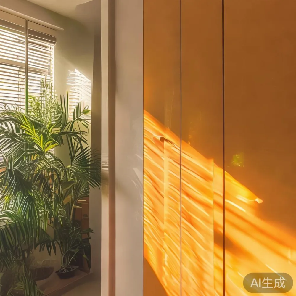 Caring for a Lacquered Surface in a Tropical Climate: A Singapore Ward — in a sunlit Singapore HDB living room, morning l