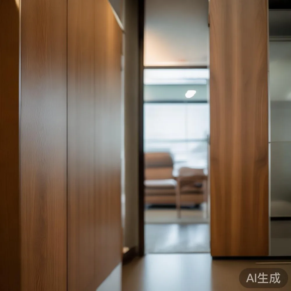 Choosing the Right Wardrobe and Furniture Size for a Singapore HDB Liv — close-up of the grain and joinery detail, shallo