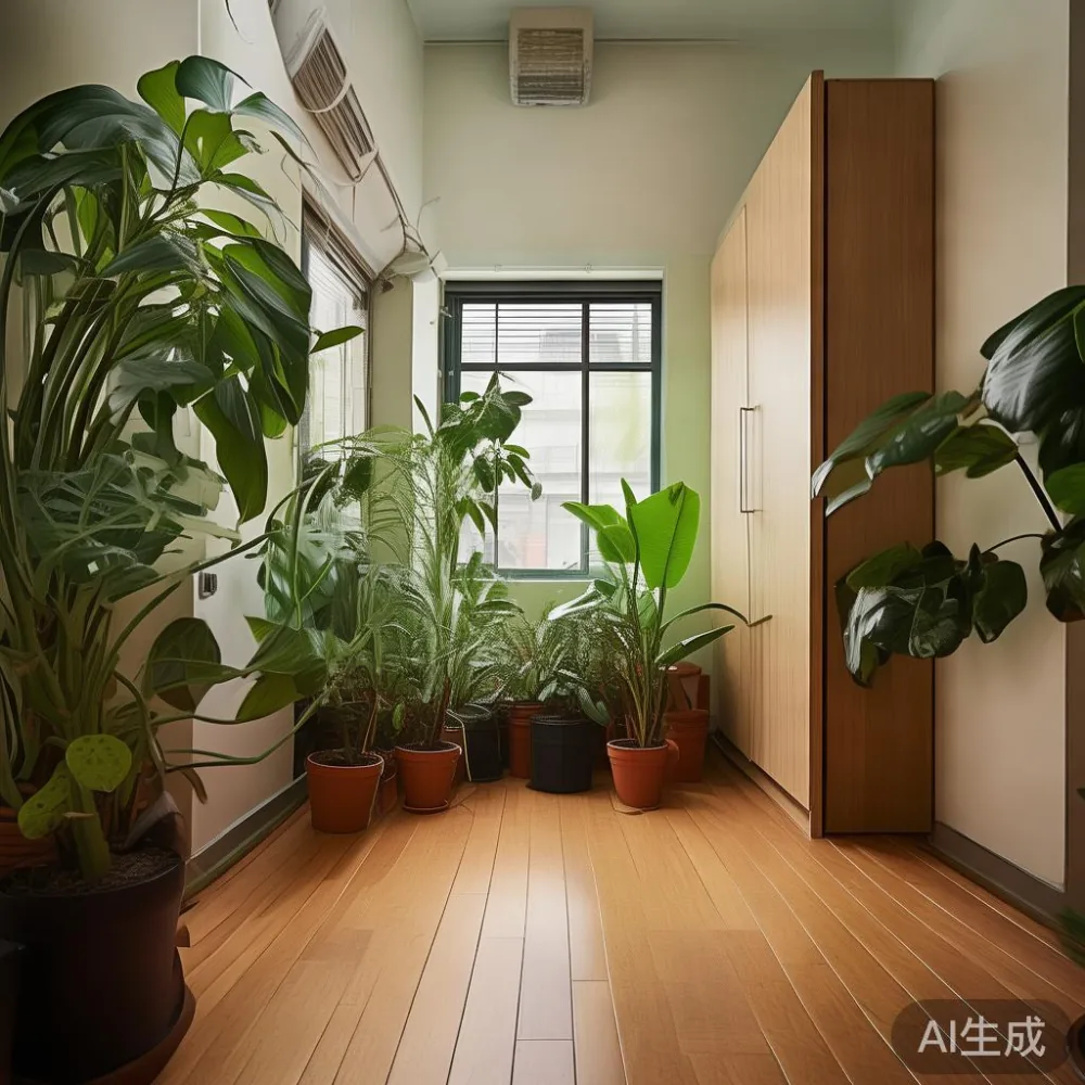 How to Choose the Right Size for a Singapore HDB Living Room — corner of a small condo apartment with wooden fl