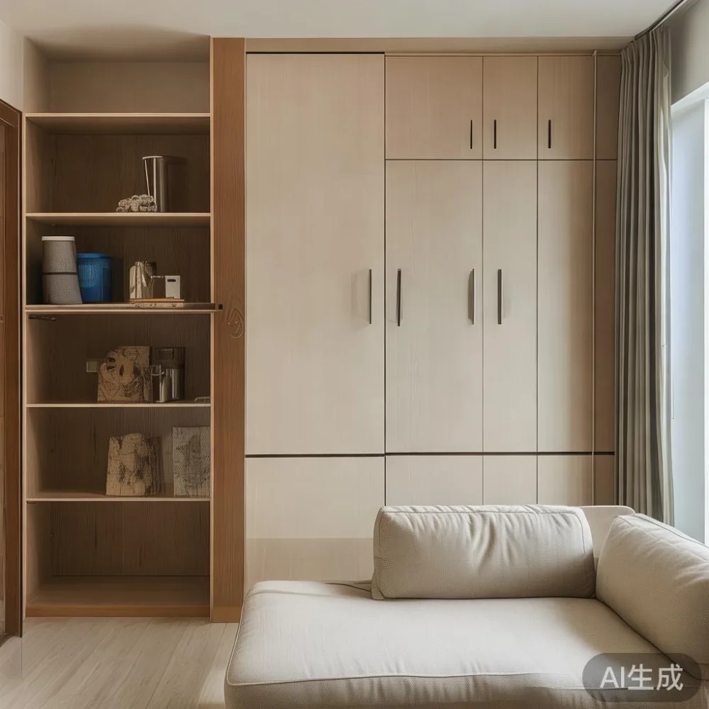 How to Choose the Right Size for a Singapore HDB Living Room — staged against a plain wall with a linen sofa ne