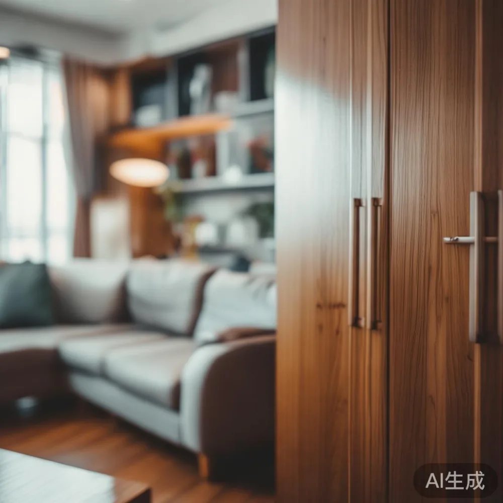 How to Choose the Right Size Sofa and Wardrobe for a Singapore HDB Liv — close-up of the grain and joinery detail, shallo