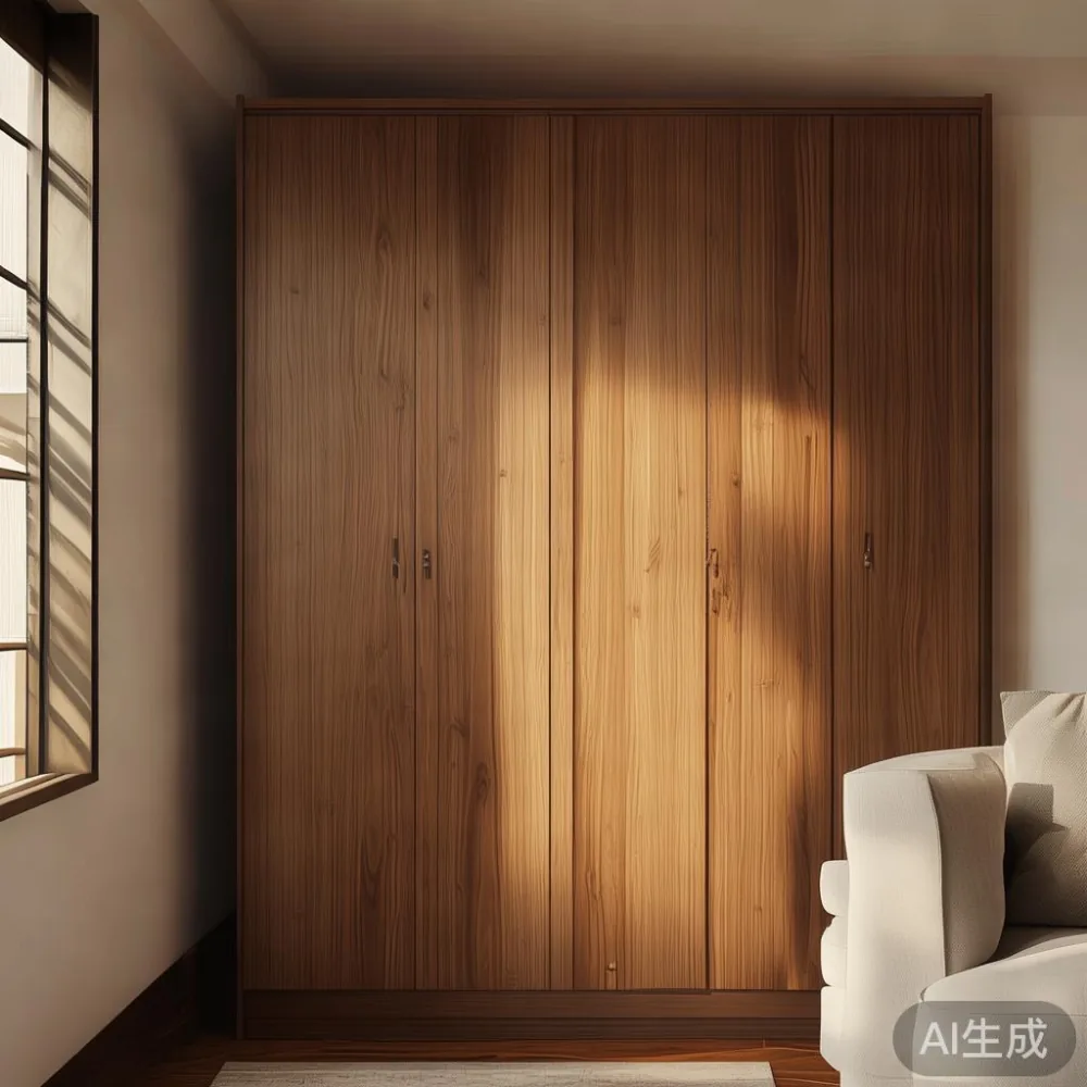 How Humidity in Southeast Asia Affects Your Wood Wardrobe — And What Y — staged against a plain wall with a linen sofa ne