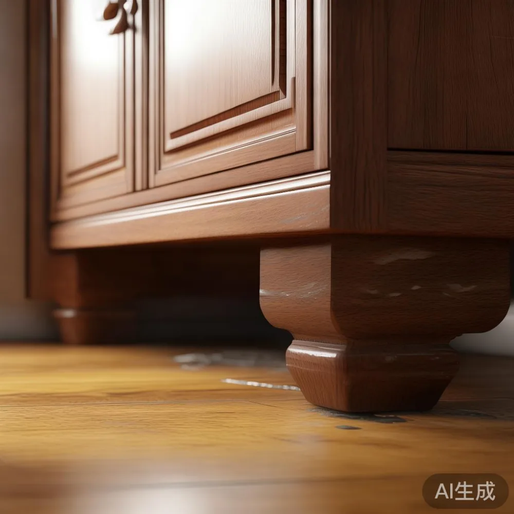 How Humidity in Southeast Asia Affects Your Wood Wardrobe — And What Y — detail of the base and leg construction on a bed
