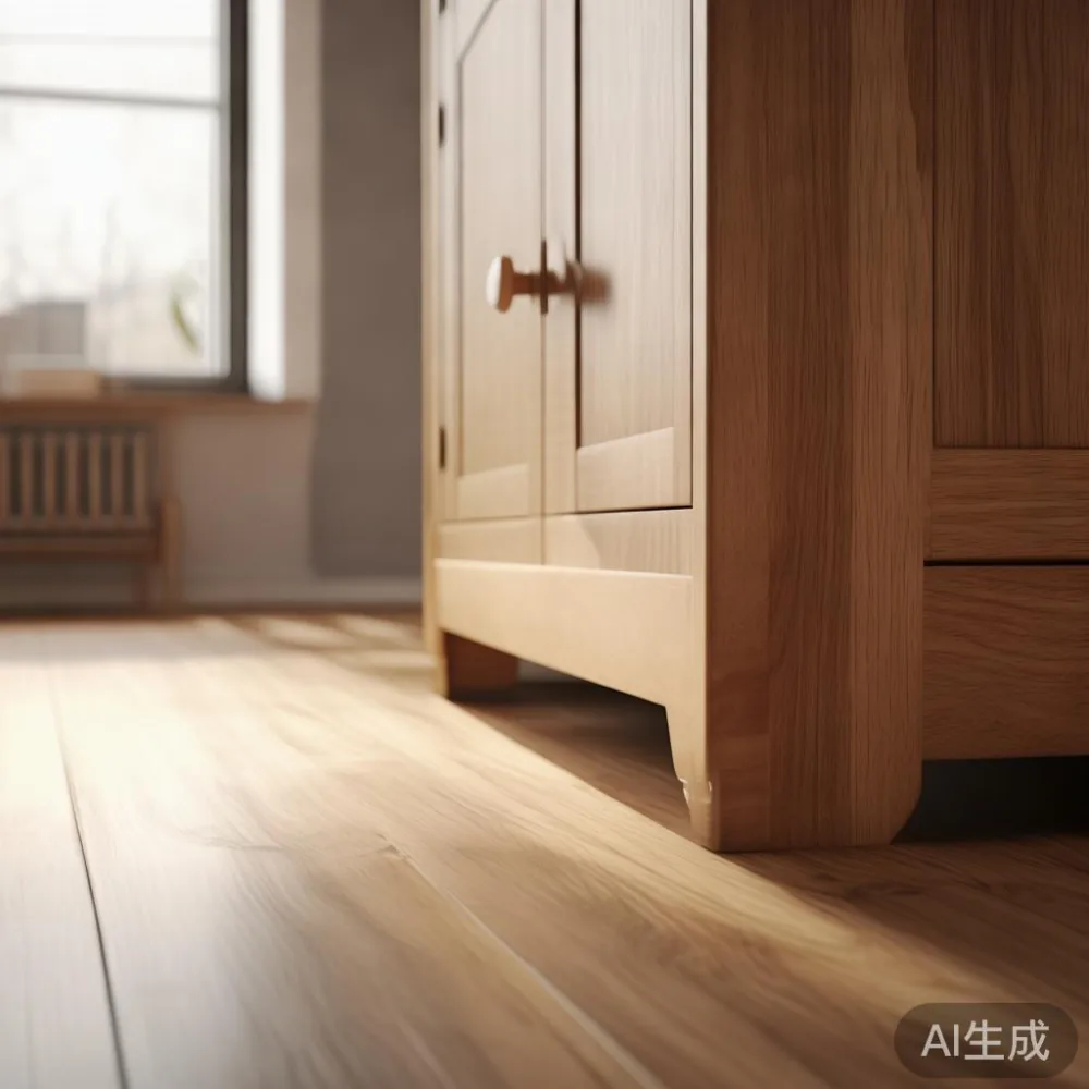 How To Match Solid Wood Furniture To A Warm Minimal Interior (Without — detail of the base and leg construction on a bed