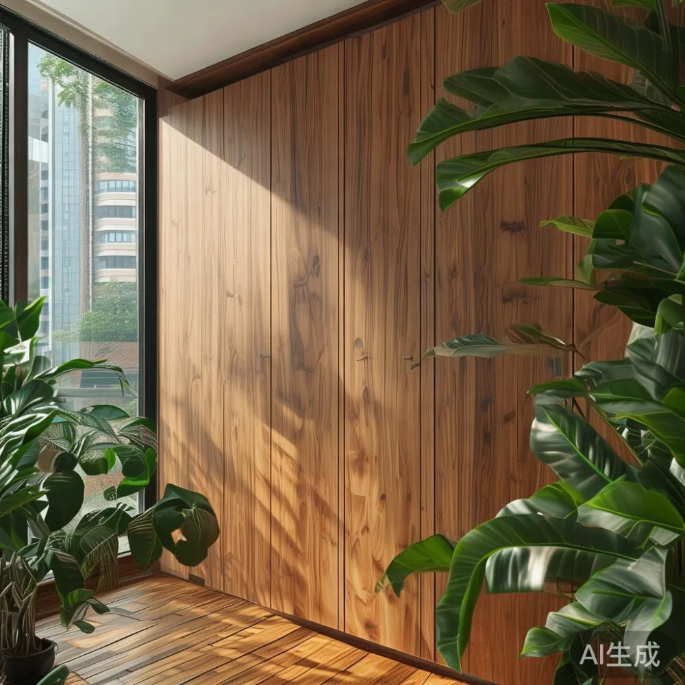 Small Apartment Styling in Singapore: Solid Wood Pieces That Save Spac — corner of a small condo apartment with wooden fl