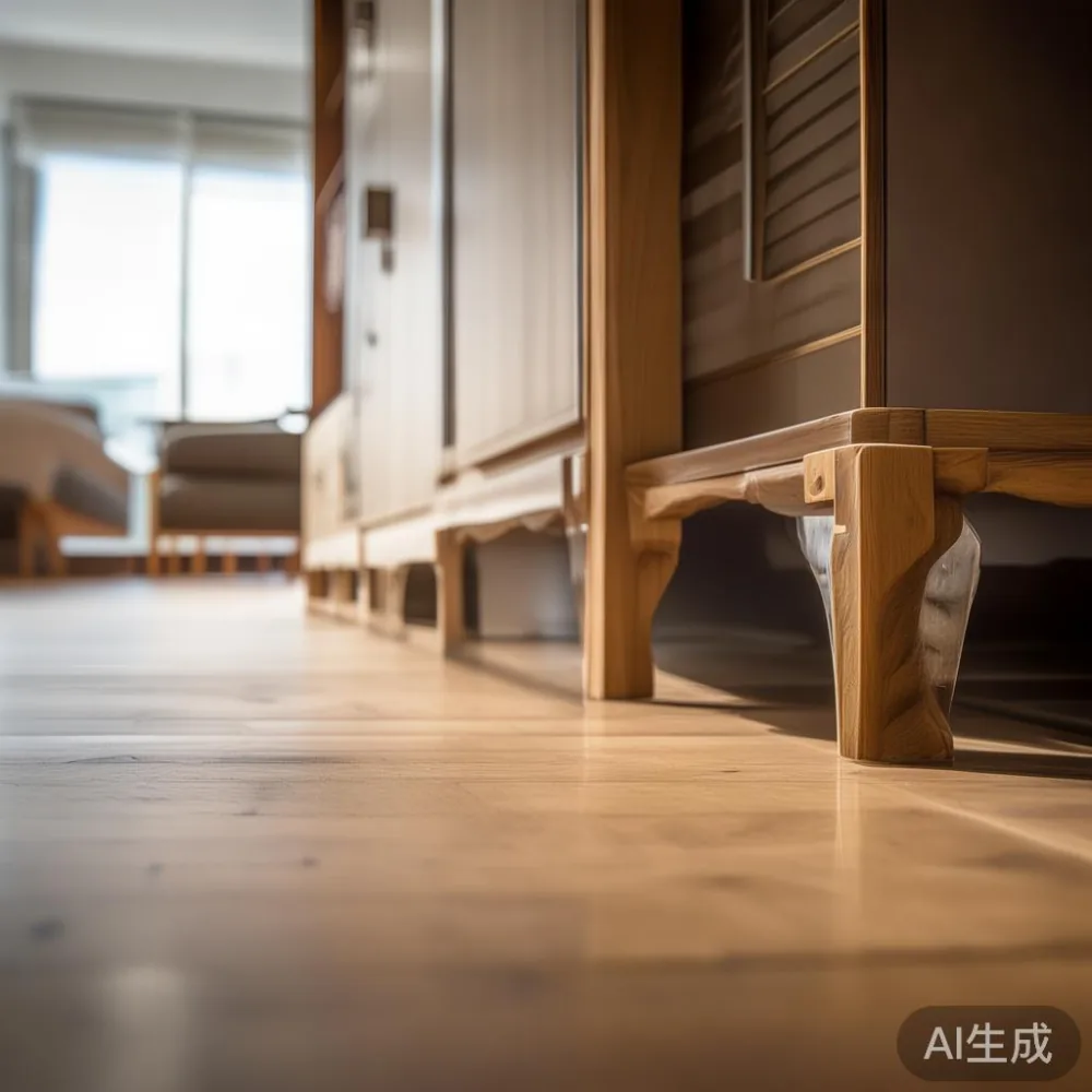 Styling a Small Singapore Flat Without Making It Feel Crowded — detail of the base and leg construction on a bed