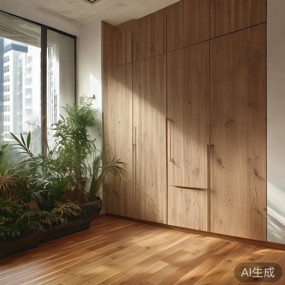 Veneer vs Solid Wood Wardrobes in Singapore: A Real 5-Year Cost Breakd — corner of a small condo apartment with wooden fl