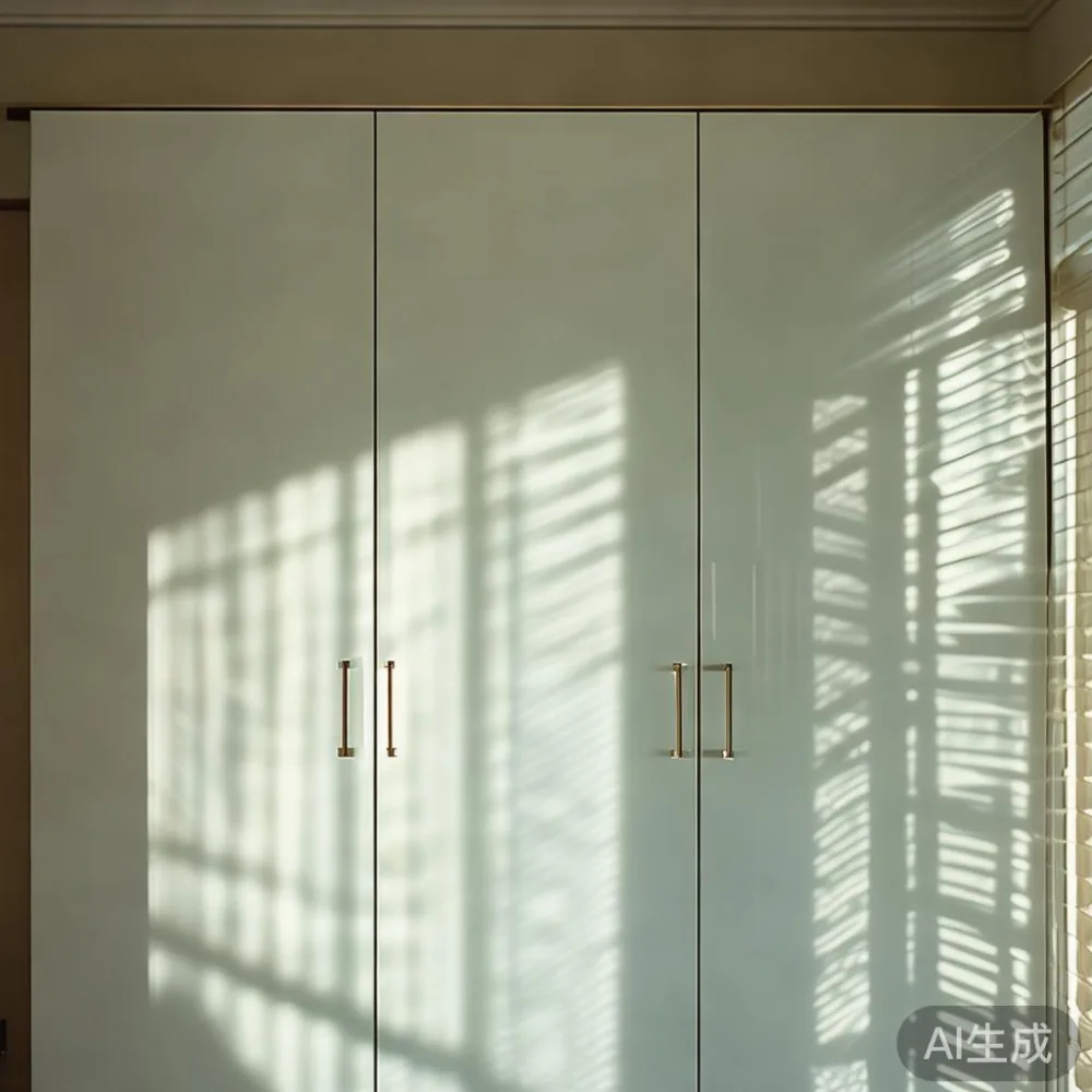 Caring for a Lacquered Wardrobe in a Tropical Climate — in a sunlit Singapore HDB living room, morning l