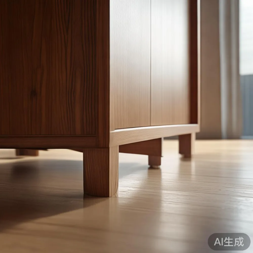 Wardrobe SG Delivery and Assembly: What Singapore Buyers Actually Expe — detail of the base and leg construction on a bed